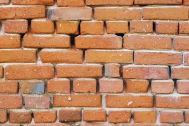 kırmızı tuğla duvar dokusu grunge arkaplan vignetted köşeler, iç tasarım için kullanılabilir.