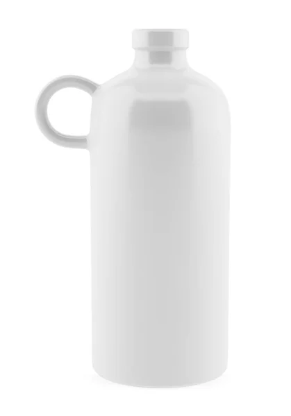 Keramische vaas geïsoleerd op een witte achtergrond. 3D illustratie — Stockfoto