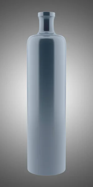 Ceramic vase isolated on gray background. 3d illustration — Stock Photo, Image