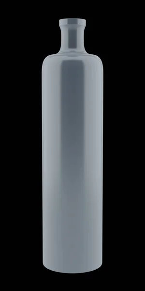 Vaso cerâmico isolado sobre fundo preto. ilustração 3d — Fotografia de Stock