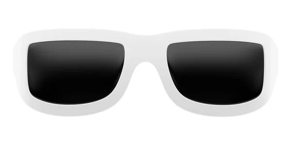 Солнцезащитные очки на белом фоне. 3d иллюстрация — стоковое фото