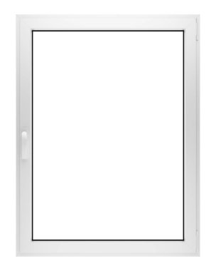 Beyaz arka plan üzerinde izole penceresini açın. 3D çizim