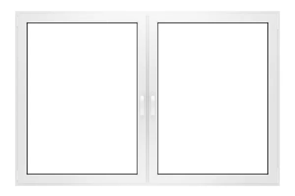 Окно изолировано на белом фоне. 3d иллюстрация — стоковое фото