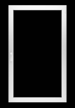 siyah arka plan üzerine izole penceresini açın. 3D çizim