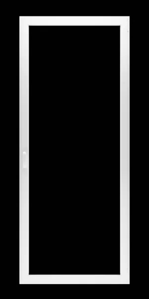 Okno na białym na czarnym tle. ilustracja 3D — Zdjęcie stockowe