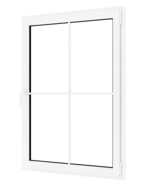 Beyaz arka plan üzerinde izole penceresini açın. 3D çizim