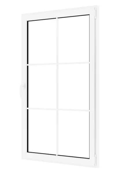 흰색 배경에 고립 된 창입니다. 3 차원 일러스트 레이 션 — 스톡 사진