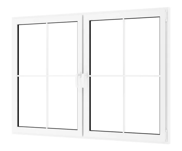 Window isolated on white background. 3d illustration — Stock Photo, Image