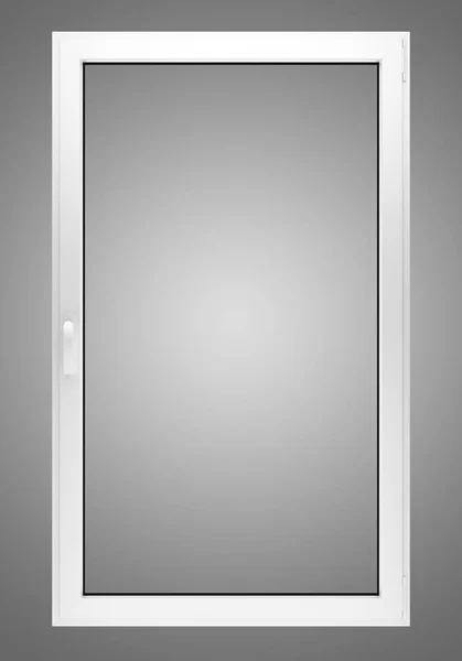 Window isolated on gray background. 3d illustration — Stock Photo, Image