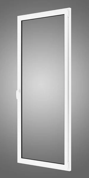 Window isolated on gray background. 3d illustration — Stock Photo, Image