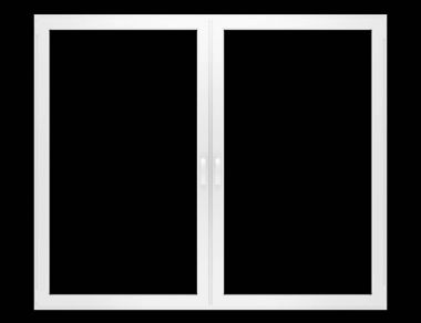 siyah arka plan üzerine izole penceresini açın. 3D çizim