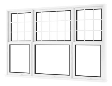 Beyaz arka plan üzerinde izole penceresini açın. 3D çizim