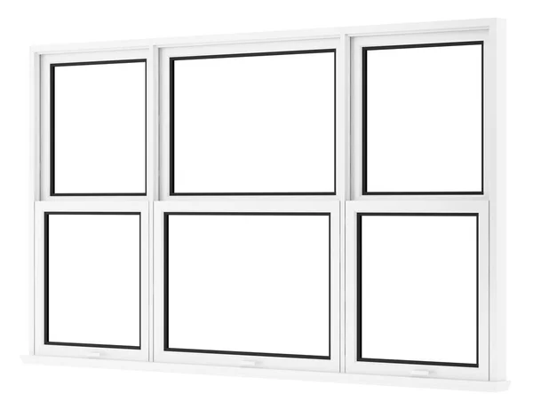 Window isolated on white background. 3d illustration — Stock Photo, Image