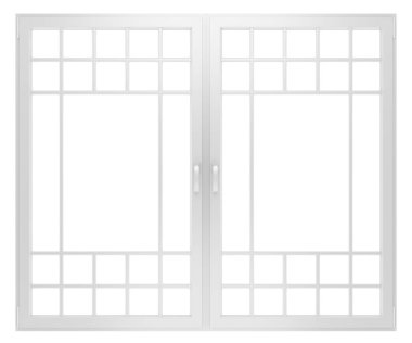 Beyaz arka plan üzerinde izole penceresini açın. 3D çizim