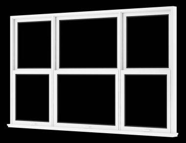 siyah arka plan üzerine izole penceresini açın. 3D çizim