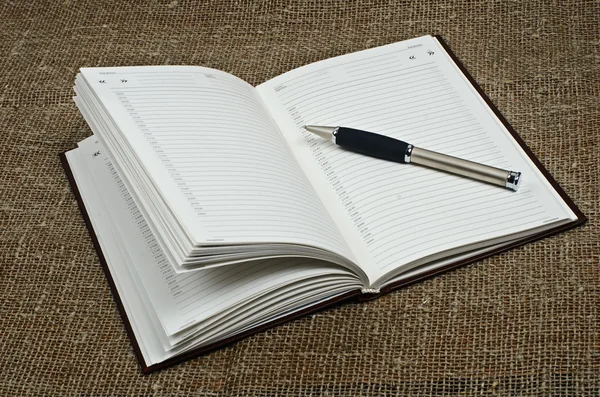 Cuaderno para la planificación de la jornada laboral —  Fotos de Stock