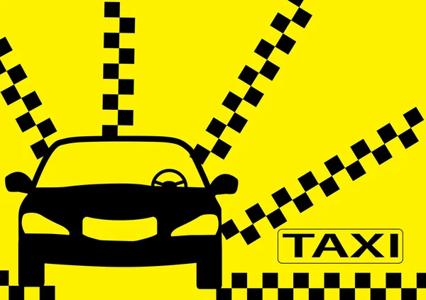 El logotipo del coche-taxi — Vector de stock