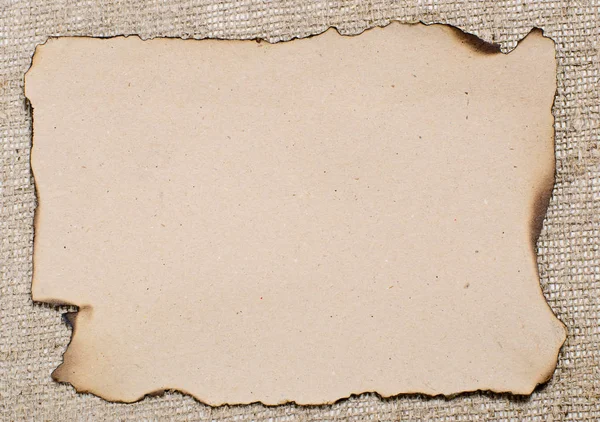 Πυκνό παλιό καμμένο χαρτί — Φωτογραφία Αρχείου