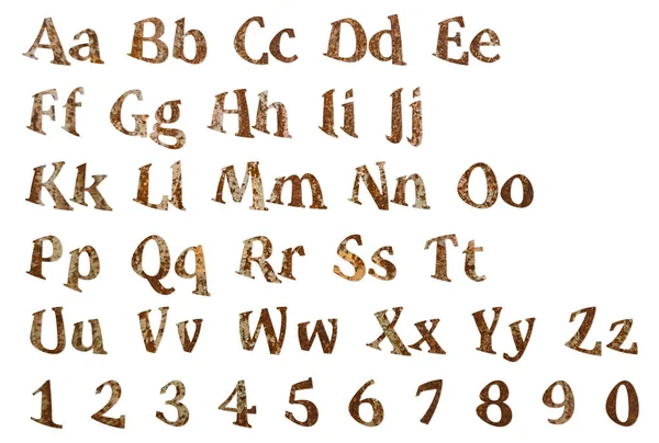 Trä bokstäver i alfabetet — Stockfoto