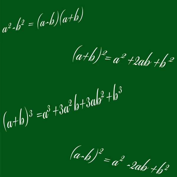 Matematiksel formüller ile Seamless Modeli — Stok Vektör
