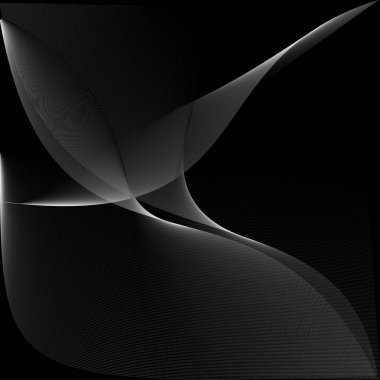 parlak, dalgalı siyah beyaz vektör arka plan