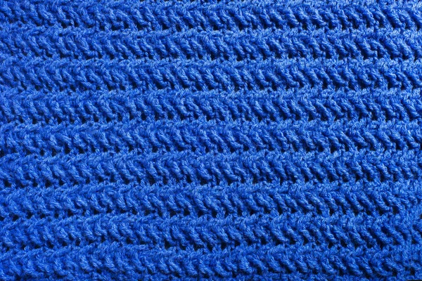 Close-up tecido de malha artesanal — Fotografia de Stock