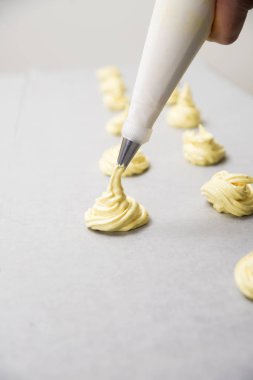 cook preparing marshmallows