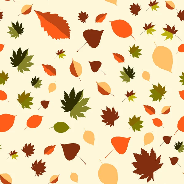カラフルな葉の背景、eps10 ベクトル — ストックベクタ
