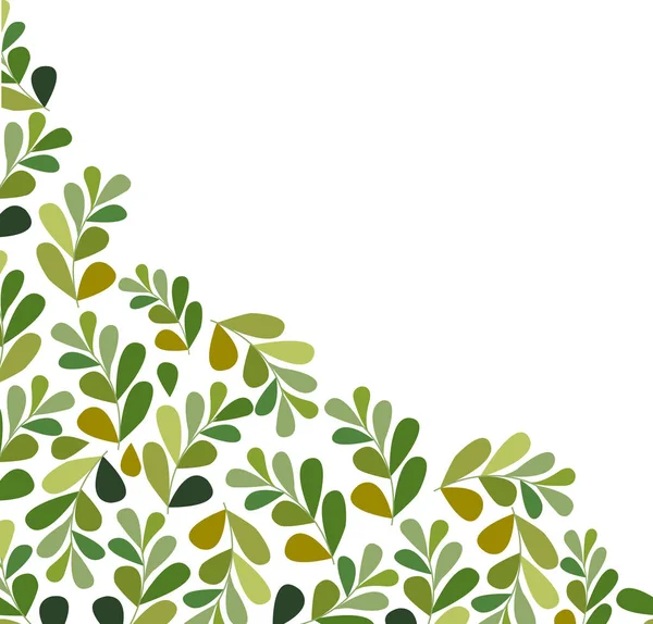 Beyaz arka plan üzerinde izole yaprakları seti — Stok Vektör