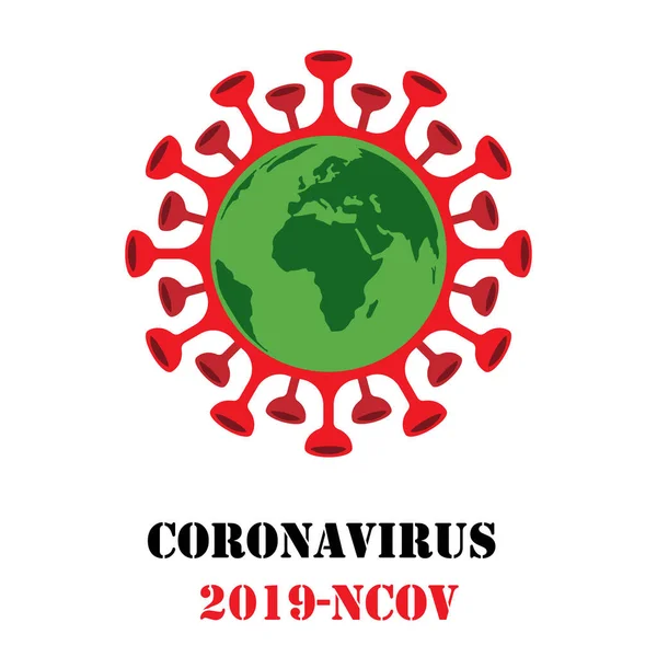 Favilavir antivirális gyógyszer elleni küzdelem Covid-19, Mers-Cov, Novel coronavirus 2019-ncov, Absztrakt vírus törzs modell Novel coronavirus 2019-ncov áthúzzák piros Stop jel. — Stock Vector