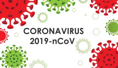 Coronavirüs 'ü imzalayın. Coronavirus 2019-ncov' u durdurun. Coronavirüs salgını. Coronavirus tehlikesi ve halk sağlığı risk hastalığı ve grip salgını. Tehlikeli hücreli pandemik tıbbi konsept.
