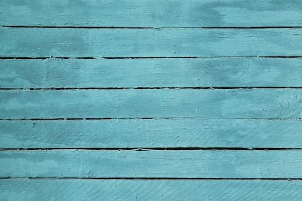 Tavola di legno in un bel colore turchese — Foto Stock