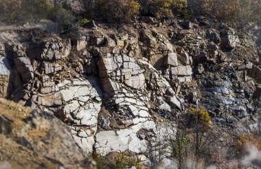 taş duvar derin kullanılmayan taş ocağı