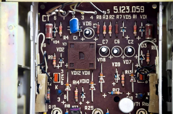 Vintage electronic board — Stock Photo, Image