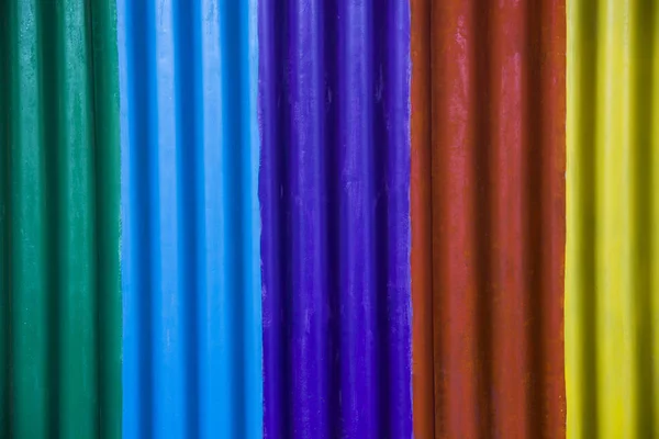 Rainbow slate wall — Stock Photo, Image