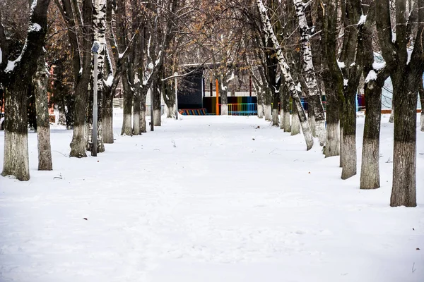 Alley in inverno — Foto Stock