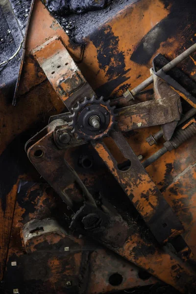 Details of rusty combine harvester — Stock Photo, Image
