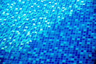 Yüzme Havuzu ile mavi Mozaik