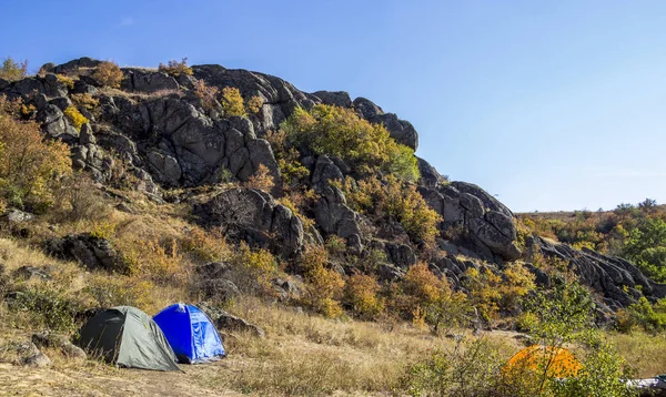 Uma tenda turística — Fotografia de Stock