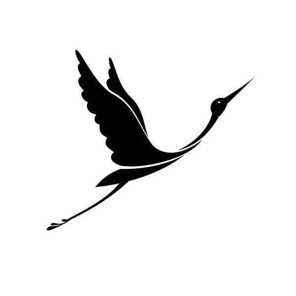 Stork-ikonen. Stork-ikonen. Royaltyfria illustrationer