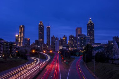 Atlanta alacakaranlıkta manzarası