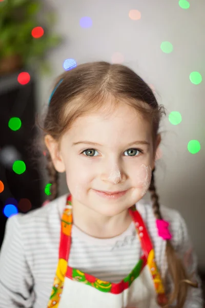 Portret van een schattig meisje — Stockfoto