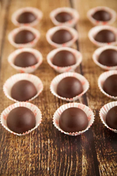 Doces de chocolate caseiros — Fotografia de Stock
