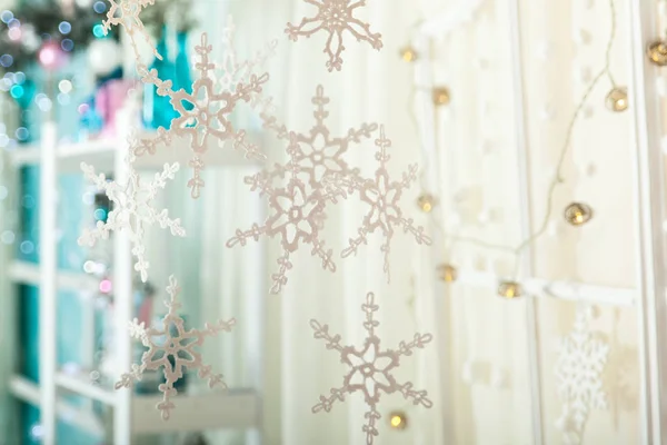 Ein Weihnachtlich Dekoriertes Atelier Pastellfarben — Stockfoto