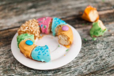 Çeşitli multi renk çörek