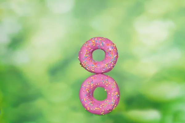 Donuts para oito março — Fotografia de Stock