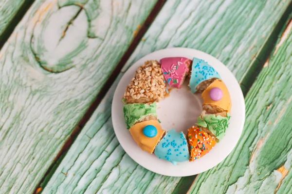 Donut multi cores sortidas — Fotografia de Stock