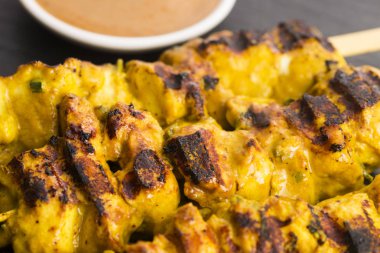 Lezzetli Asya mutfağı Tavuk Satay