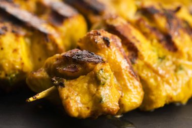 Lezzetli Asya mutfağı Tavuk Satay