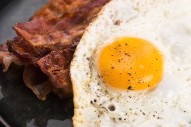 Sahanda yumurta ve domuz pastırması Rashers